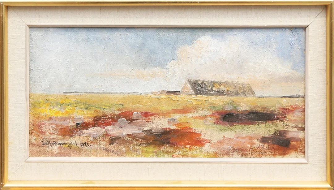 OIDENTIFIERAD KONSTNÄR. OLJA, på duk, signerad. — Paintings — Kalmar Auktionsverk