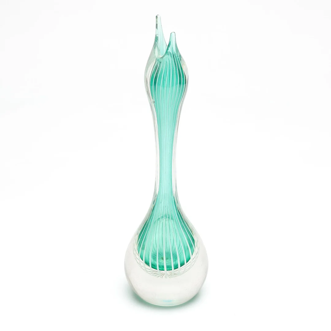 VAS, konstglas, zebra modell, 1900-talets mitt. — Art glass — Gomér & Andersson Linköping