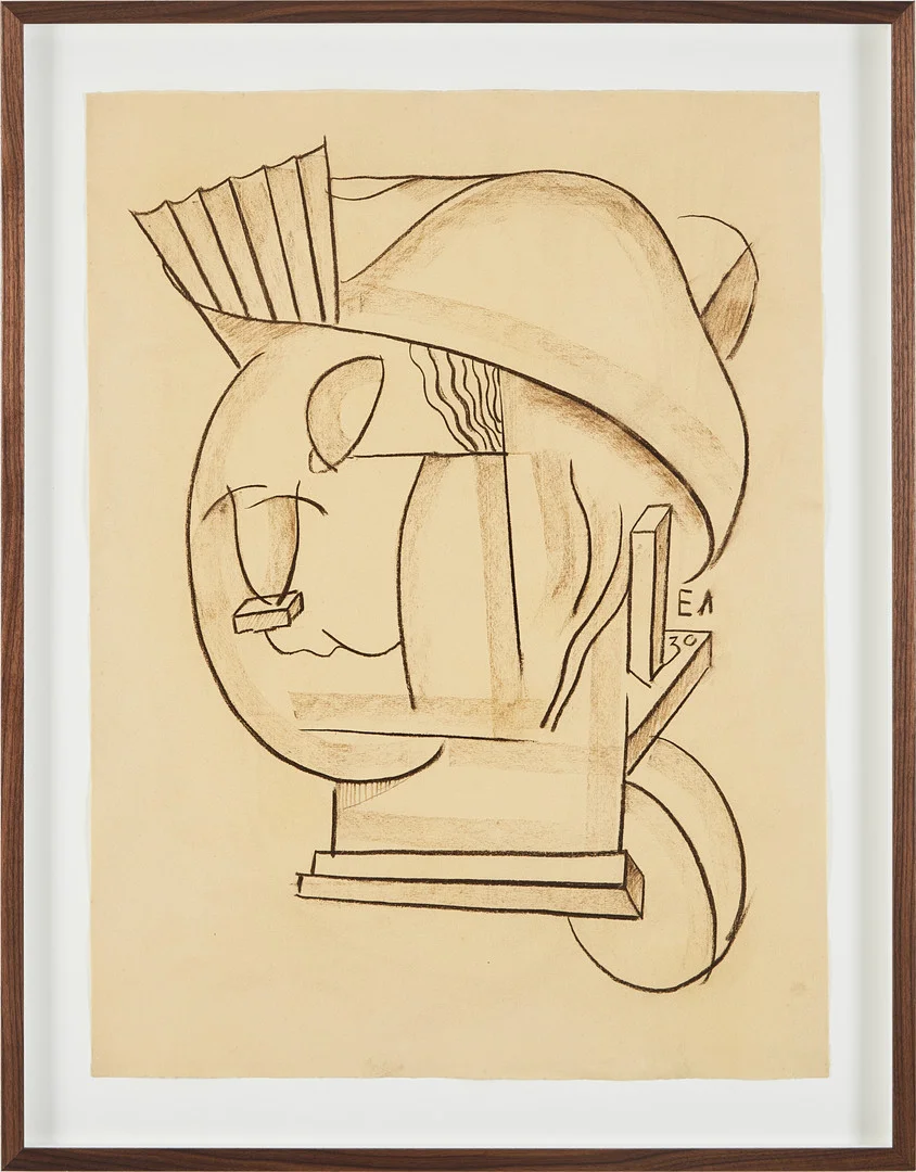 EDVARD ANDERSSON. Arkitektoniskt ansikte. — Drawings — Stockholms Auktionsverk Magasin 5
