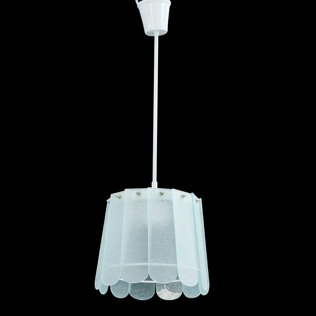 THOMAS SANDELL, taklampa, "Centurion, 1950", Gärsnäs. Skärm av blästrat glas. Formgiven av Thomas Sandell för Moderna Museet. — Ceiling lights — Crafoord Auktioner Stockholm
