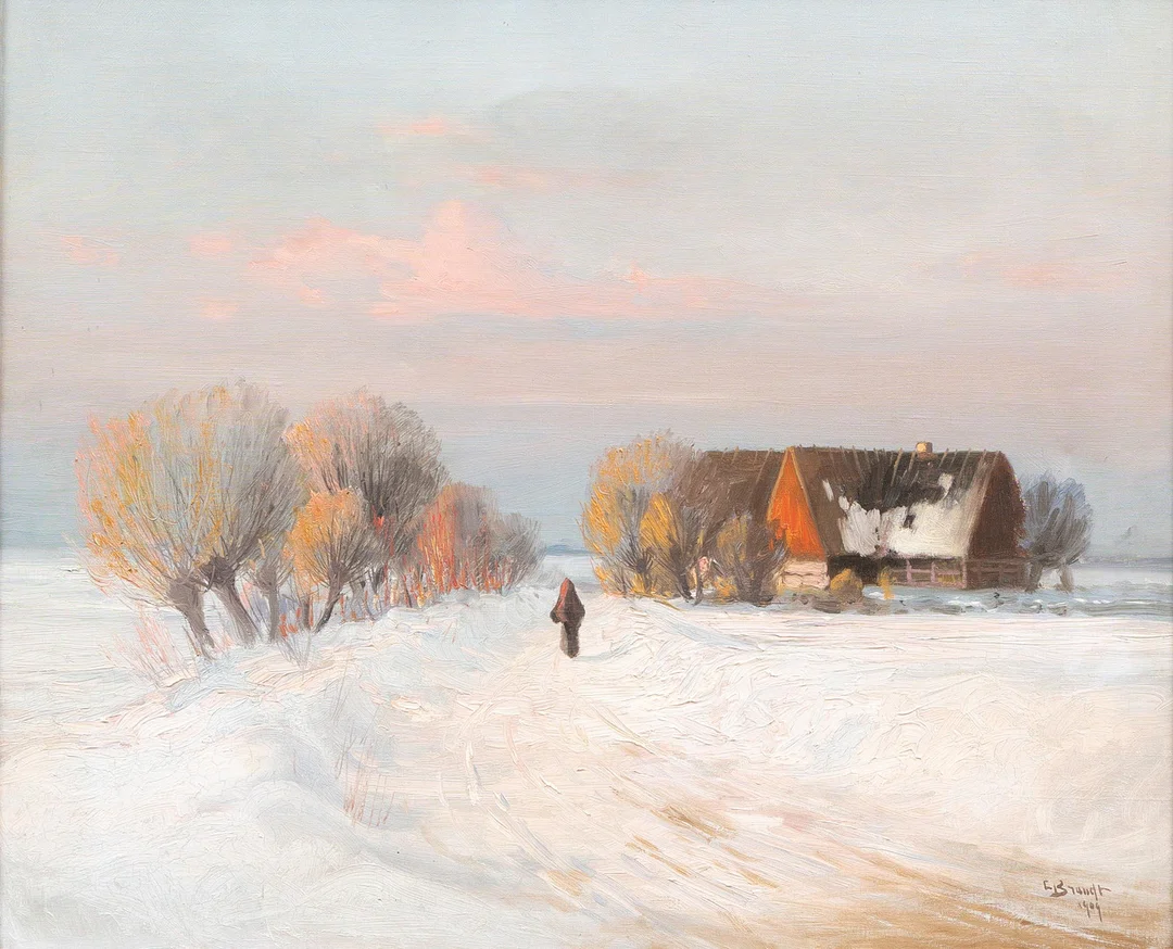 CARL BRANDT. Olja på duk, Signerad och daterad 1909. — Paintings — Garpenhus Auktioner