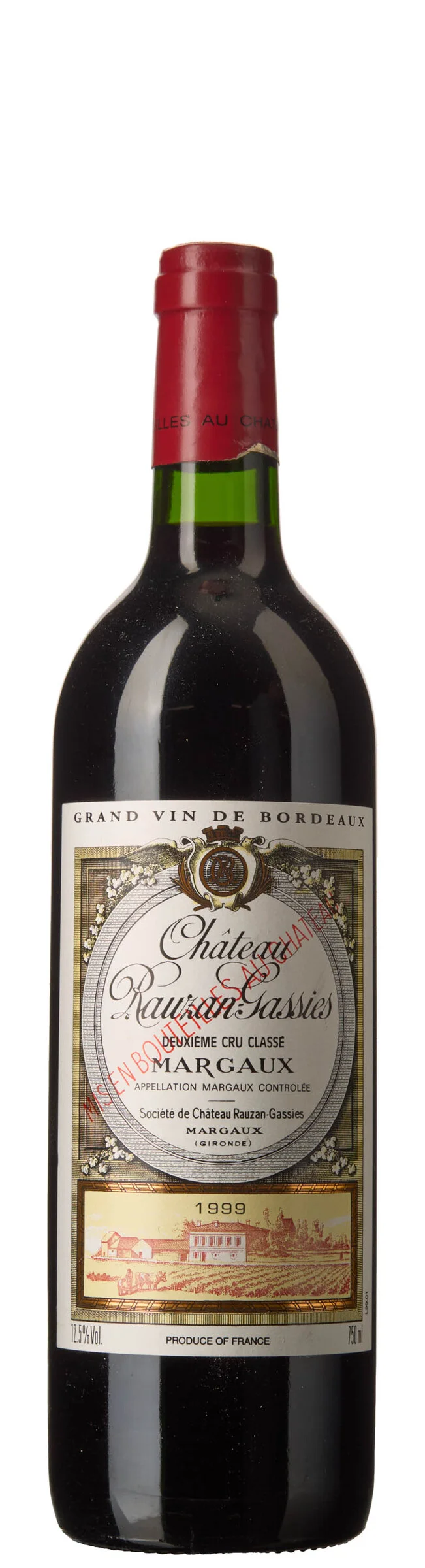 1 x Chateau Rauzan Gassies 1999 — 1 x Chateau Rauzan Gassies 1999 — Vin/Vin — Blomqvist
