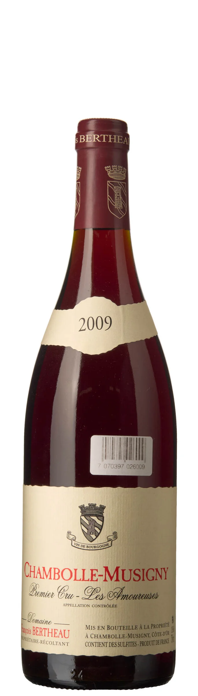 1 x Chambolle-Musigny 1er Cru Les Amoureuses 2009, Francois Bertheau — 1 x Chambolle-Musigny 1er Cru Les Amoureuses 2009, Francois Bertheau — Vin/Vin — Blomqvist