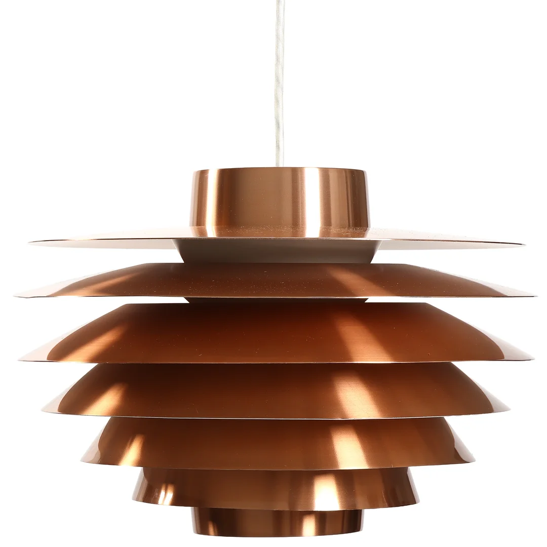 Svend Middelboe. 'Verona' pendant, copper, Ø 39 cm. — Lamps and lighting/Pendant lights — Lauritz