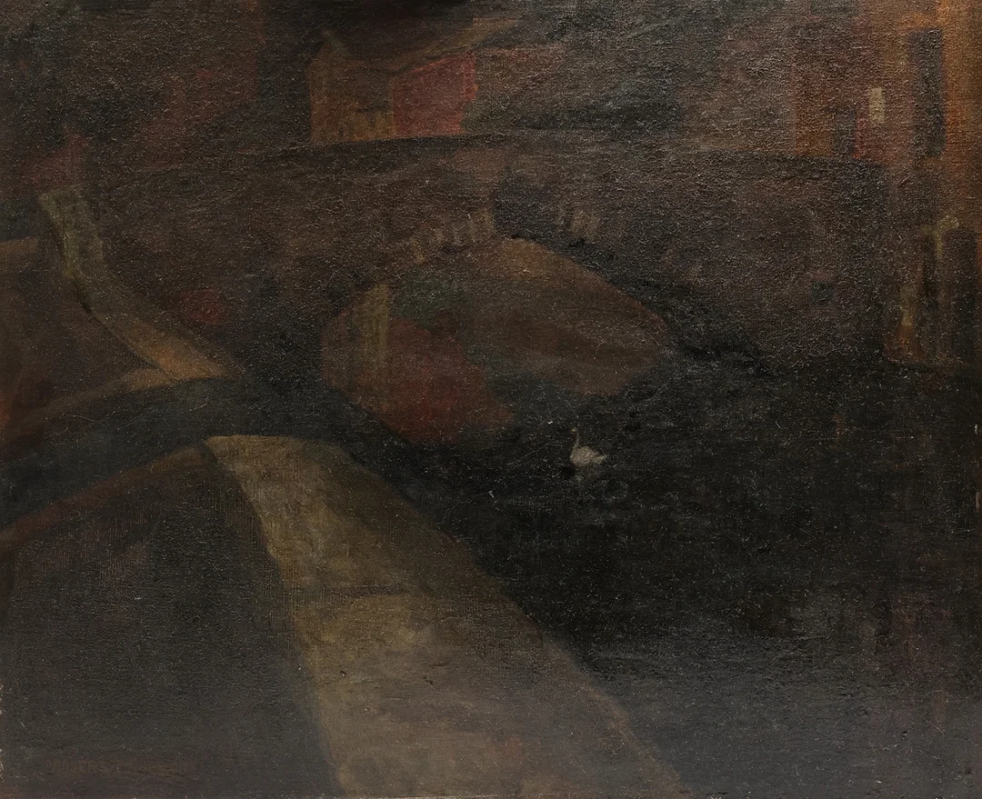 ANDERS TRULSON. olja på träpannå, signerad. — Paintings — Gomér & Andersson Linköping