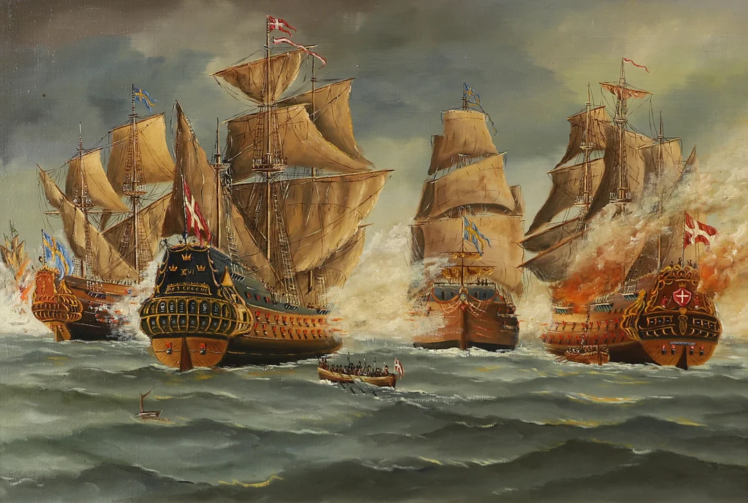 GREGOR HELLBERG. Sjöslag, olja på duk, signerad Gregor -69. — Paintings — Helsingborgs Auktionskammare