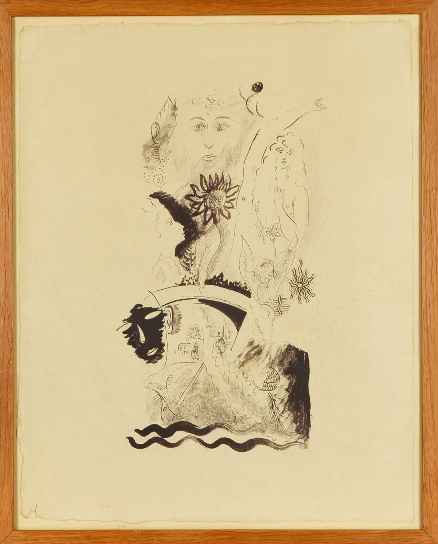 ISAAC GRÜNEWALD. Litografi, osignerad. — Engravings & Prints — Norrlands Auktionsverk