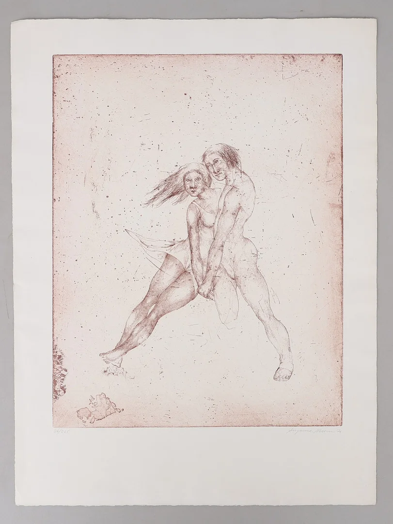 SUZANNE NESSIM. ETSNING, SIGNERAD, NUMRERAD 26/265 OCH DATERAD 1976. — Engravings & Prints — Crafoord Auktioner Lund