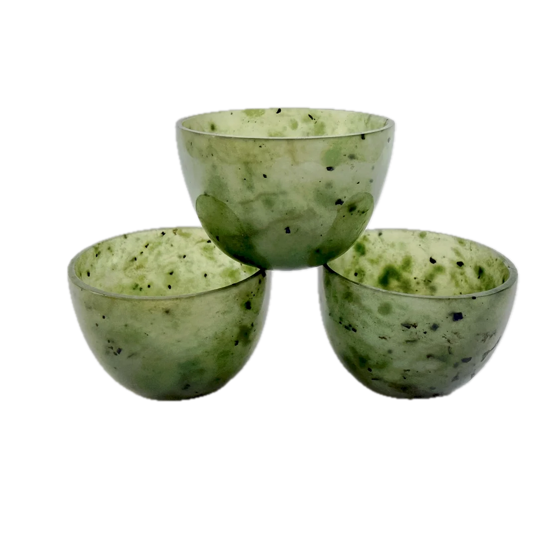 Koppar / Miniatyrskålar Jade. Kina. — Jade — Auktionshuset STO Bohuslän