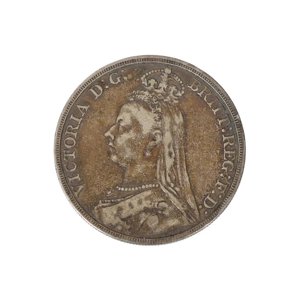 A VICTORIAN SILVER CROWN. — Coins & Banknotes — Bishop & Miller