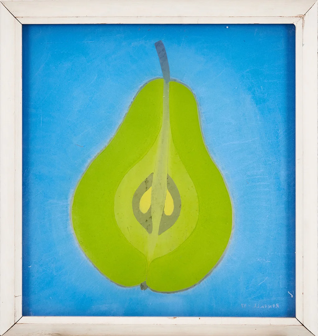 FREDRIK RENVALL (f. 1963) Päron, målning på plexiglas, signerad och daterad 97. — Paintings — Stockholms Auktionsverk Magasin 5