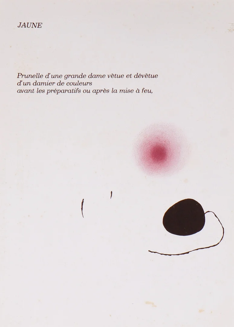JOAN MIRÓ. "Jaune". — Engravings & Prints — Barcelona Auctions