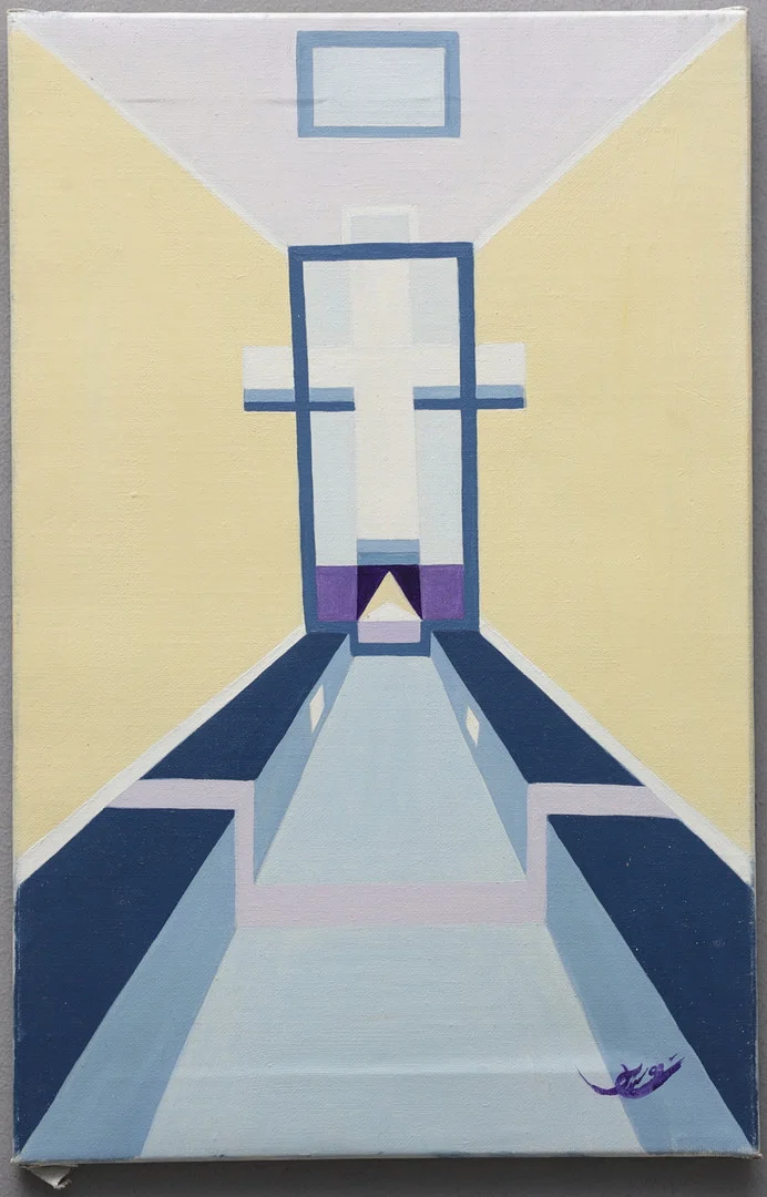 CHRISTIN OHLIN (1946-2025). "Delta", olja på duk, signerad och daterad -92. — Paintings — Växjö Auktionskammare