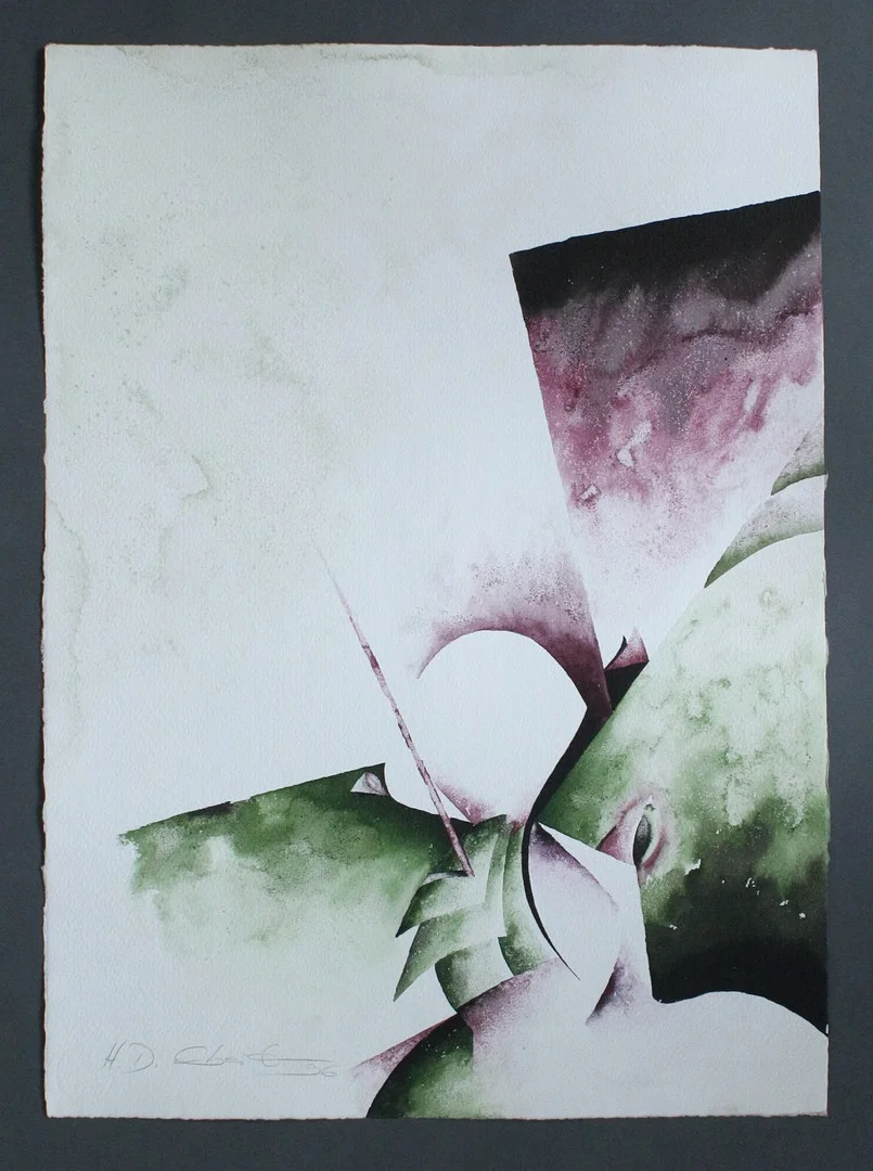 HEINZ DIETER EBERT. Mischtechnik, signiert, 1996, ca. 47 x 65 cm. — Drawings — Stockholms Auktionsverk Düsseldorf/Neuss