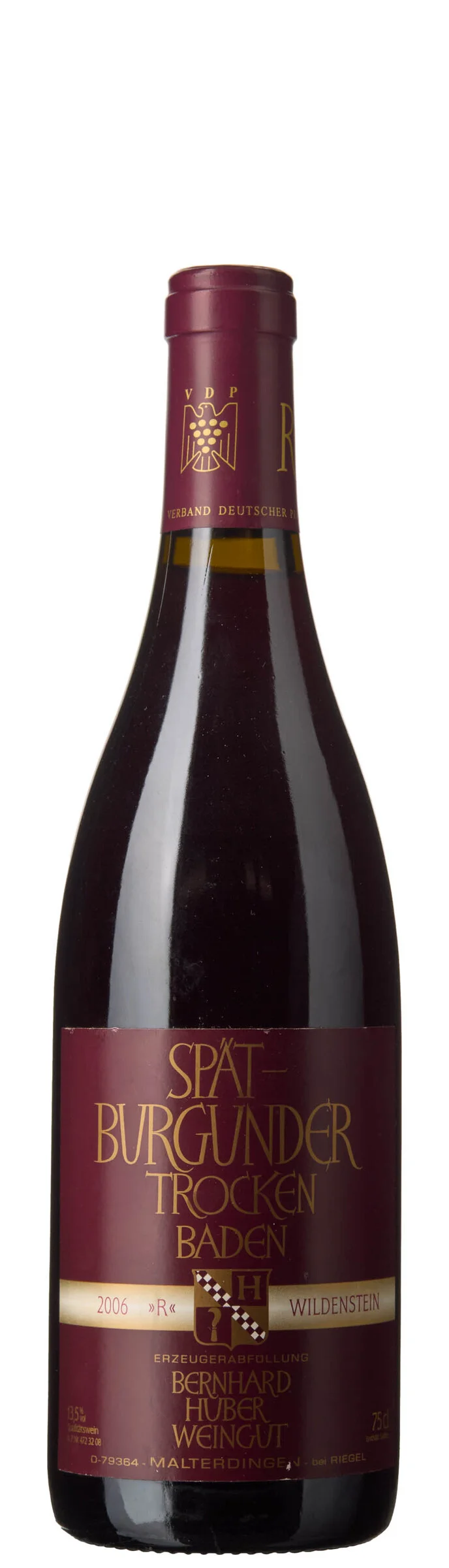 1 x Malterdinger Bienenberg Spätburgunder Trocken Wildenstein R 2006, Bernhard Huber — 1 x Malterdinger Bienenberg Spätburgunder Trocken Wildenstein R 2006, Bernhard Huber — Vin/Vin — Blomqvist