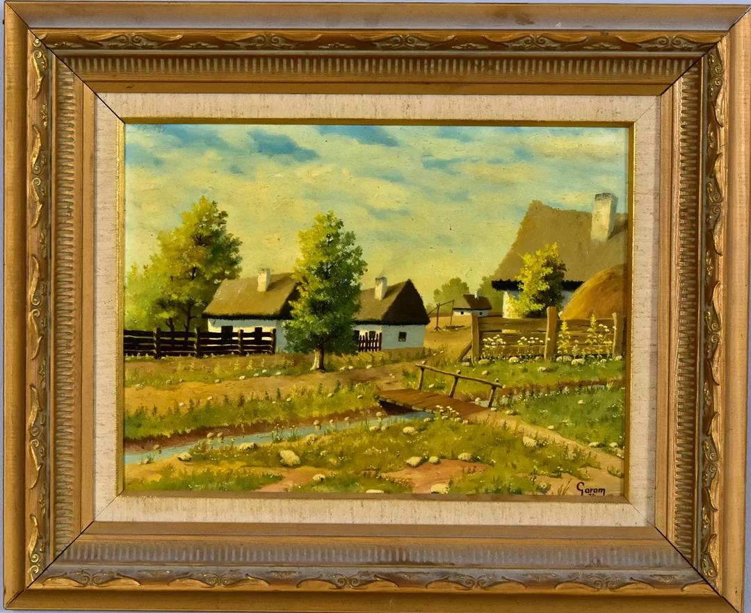 OIDENTIFIERAD KONSTNÄR. Olja på pannå. — Paintings — Halmstads Auktionskammare