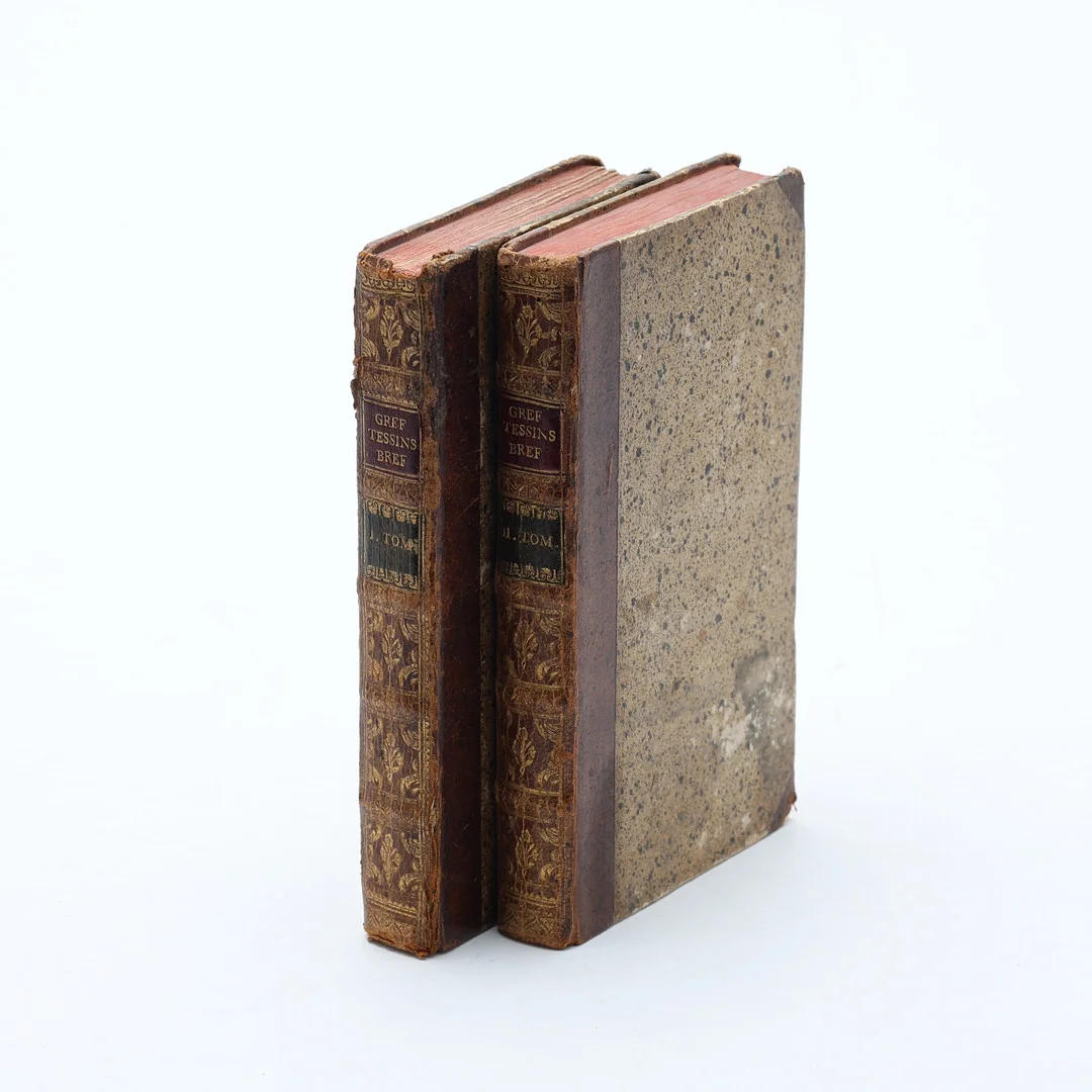 GREVE CARL GUSTAF TESSIN. "En Gammal Mans utvalda bref till en Ung Prins", 2 volymer, 1785. — Books — Uppsala Auktionskammare