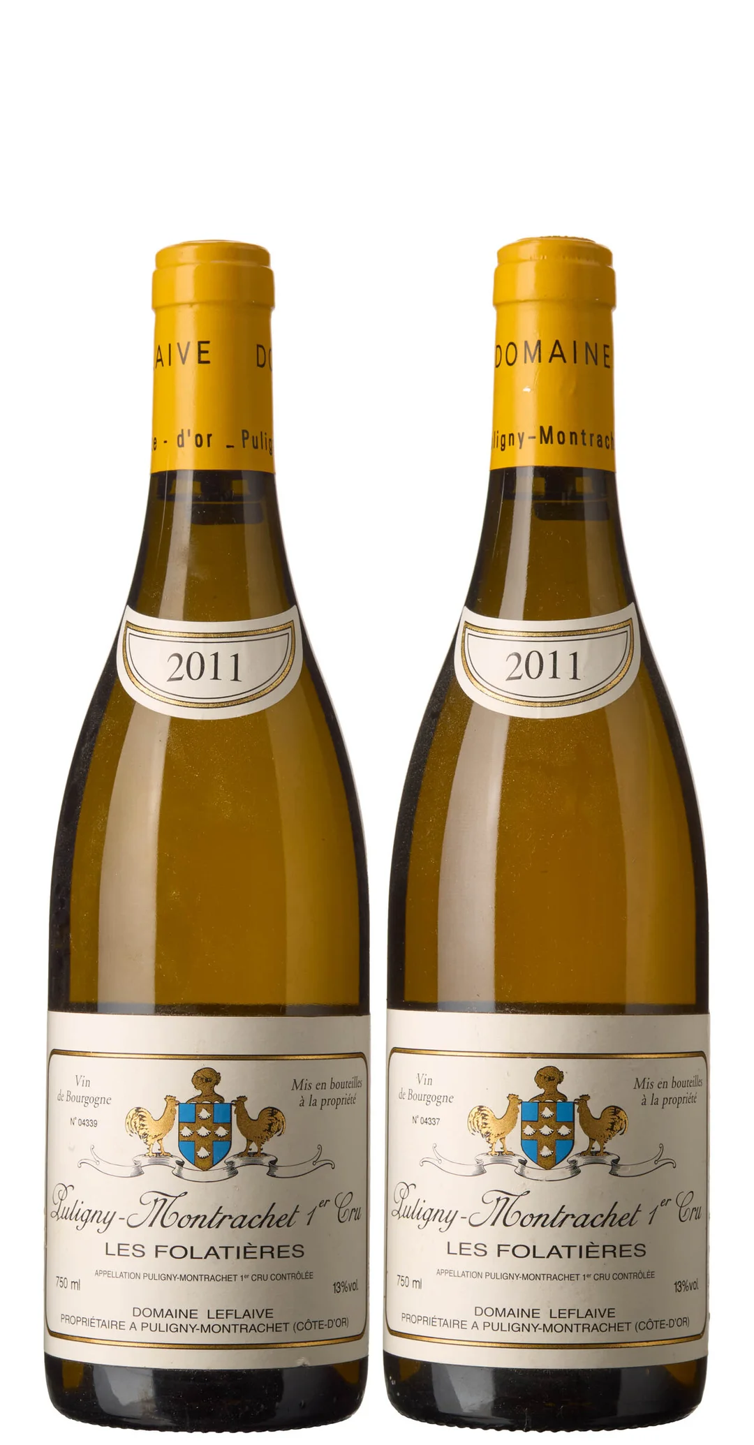 2 x Puligny-Montrachet 1er Cru Les Folatieres 2011, Domaine Leflaive — 2 x Puligny-Montrachet 1er Cru Les Folatieres 2011, Domaine Leflaive — Vin/Vin — Blomqvist