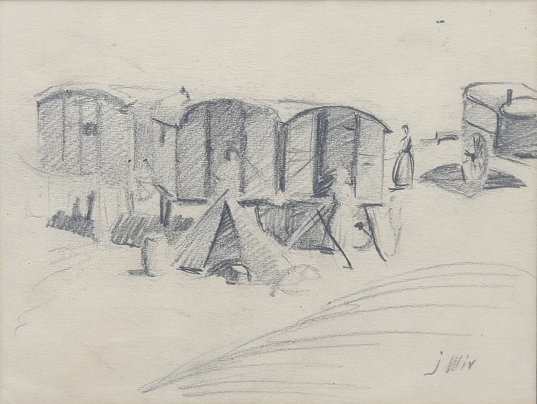 CATALAN SCHOOL, 20TH CENTURY. Camp. — Drawings — Balclis