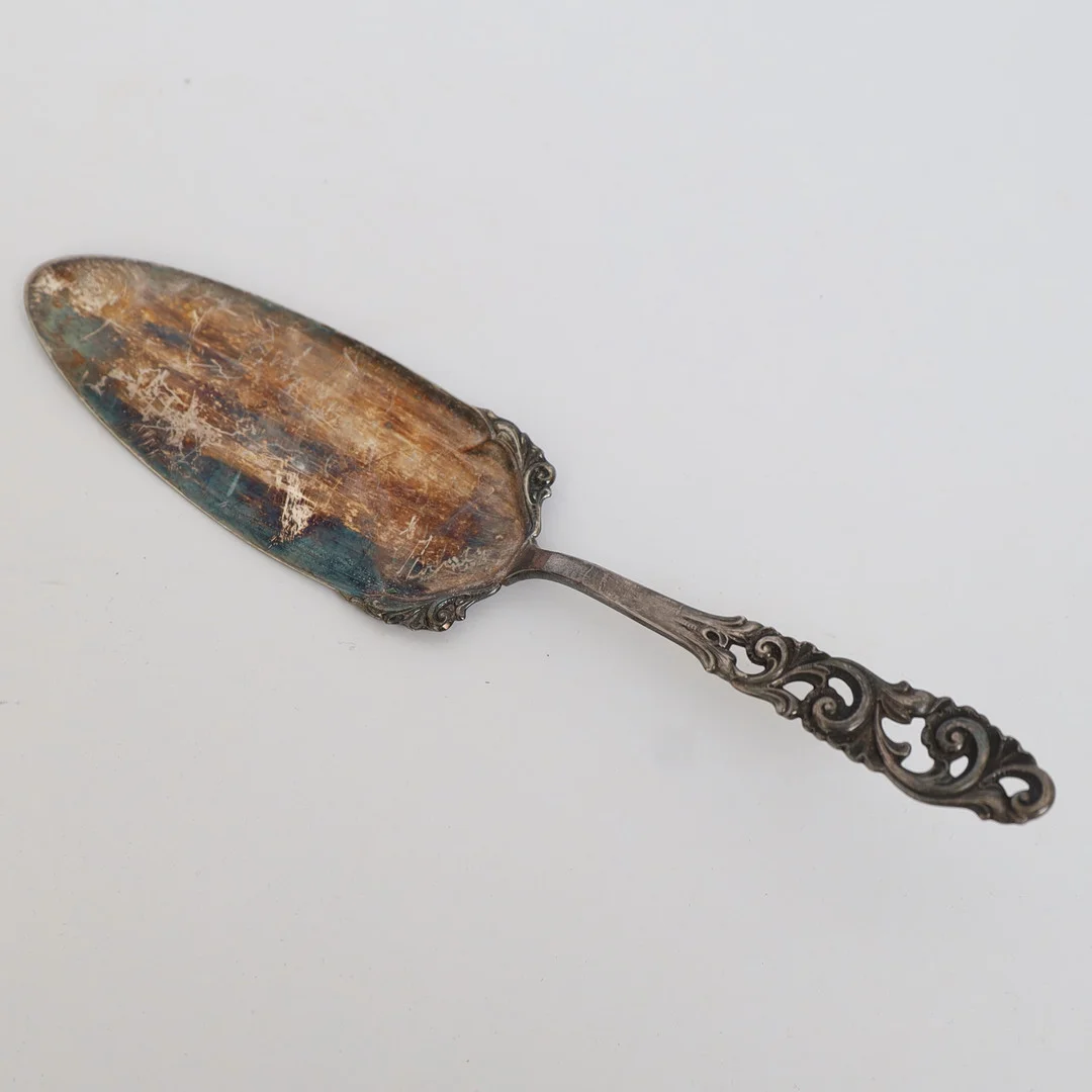 TÅRTSPADE, silver, "Telemark" Norge. — Silver — Falun Auktionsbyrå