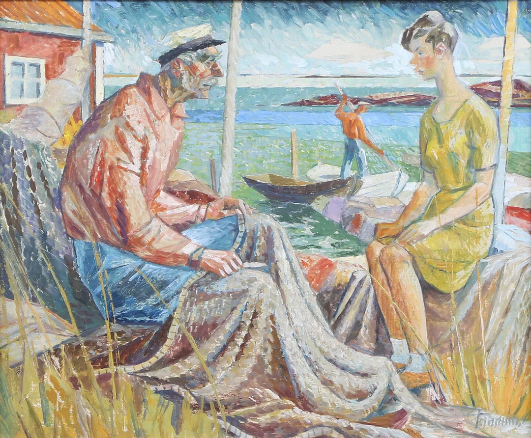 GUNNAR TORHAMN. OLJA, på pannå, signerad. — Paintings — Kalmar Auktionsverk