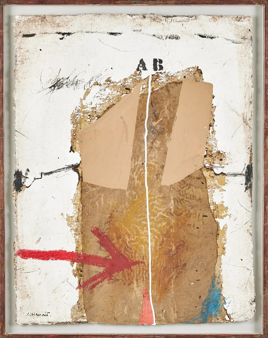 JAMES COIGNARD. Komposition, blandteknik på kartong, signerad. — Paintings — Stockholms Auktionsverk Magasin 5