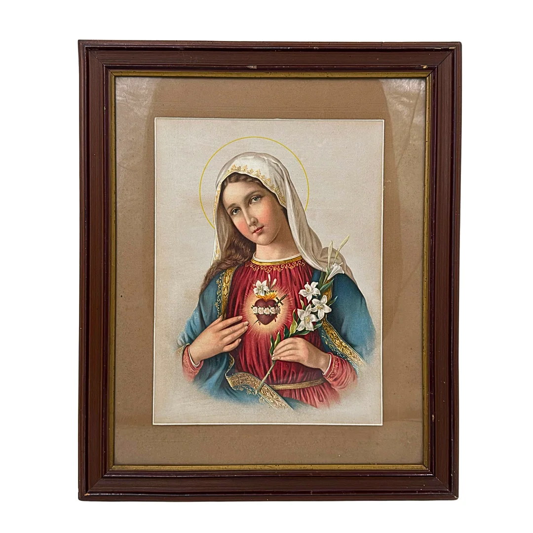 GRAFIK - DAS UNBEFLECKTE HERZ MARIÄ. — Paintings — Auktionshaus Stuber's Hammerschlag