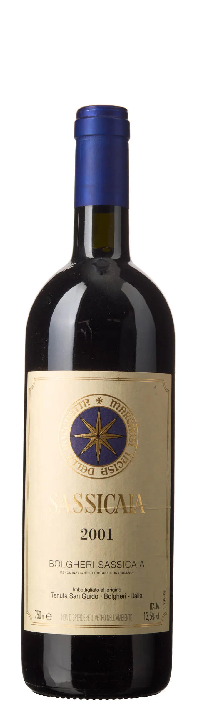 1 x Sassicaia 2001, Tenuta San Guido — 1 x Sassicaia 2001, Tenuta San Guido — Vin/Vin — Blomqvist