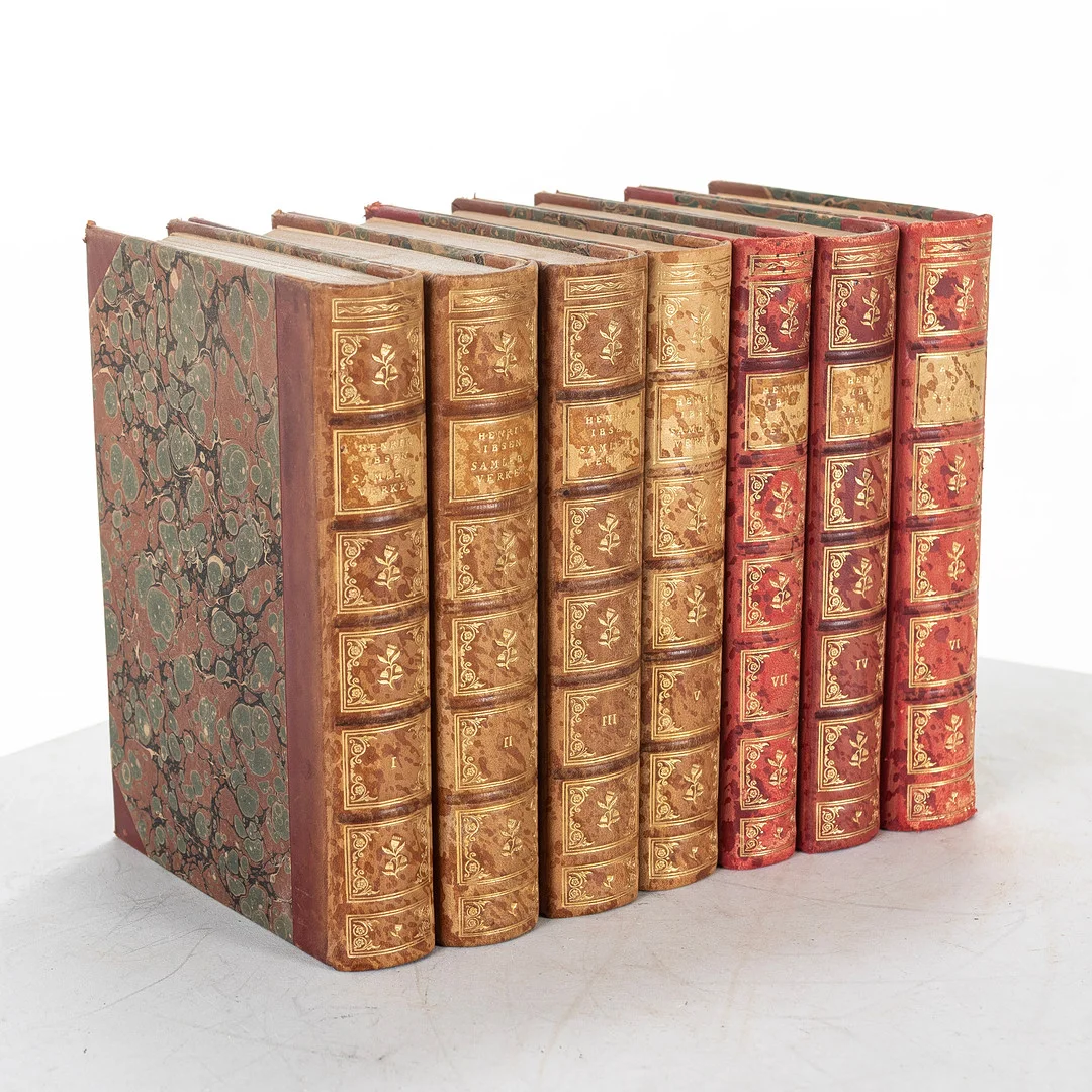 BÖCKER, 7st samlade verk, Henrik Ibsen. — Books — Handelslagret Auktionsservice