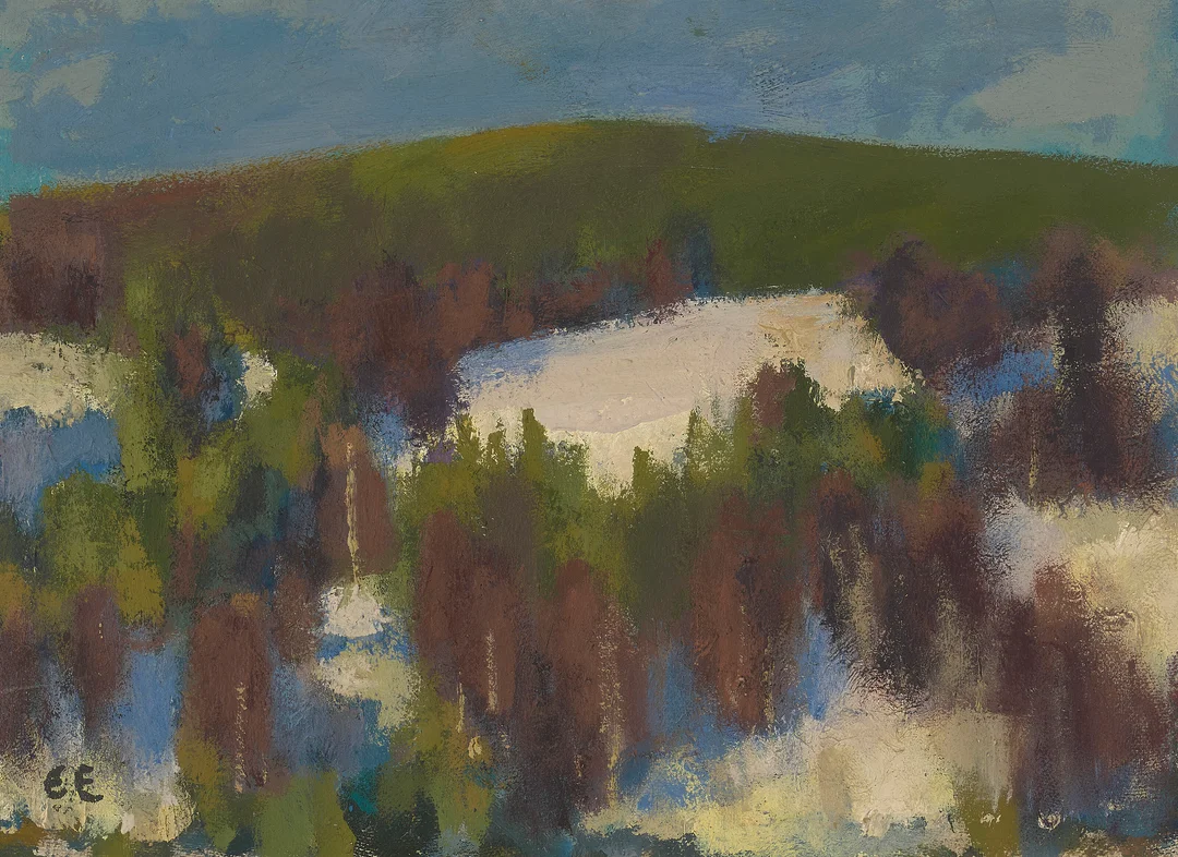 Enger, Erling — Vinterlandskap — Kunst/Maleri — Blomqvist