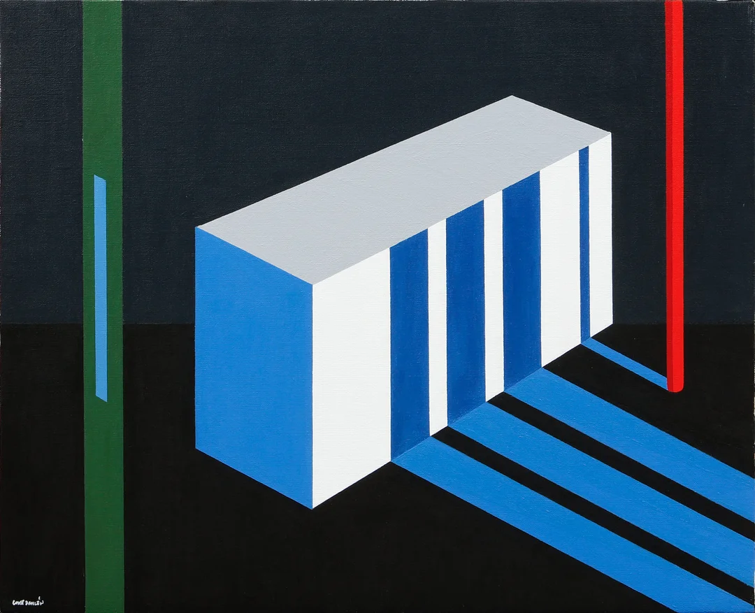CURT DAHLÉN. Geometrisk komposition, olja på duk, signerad. — Paintings — Göteborgs Auktionsverk