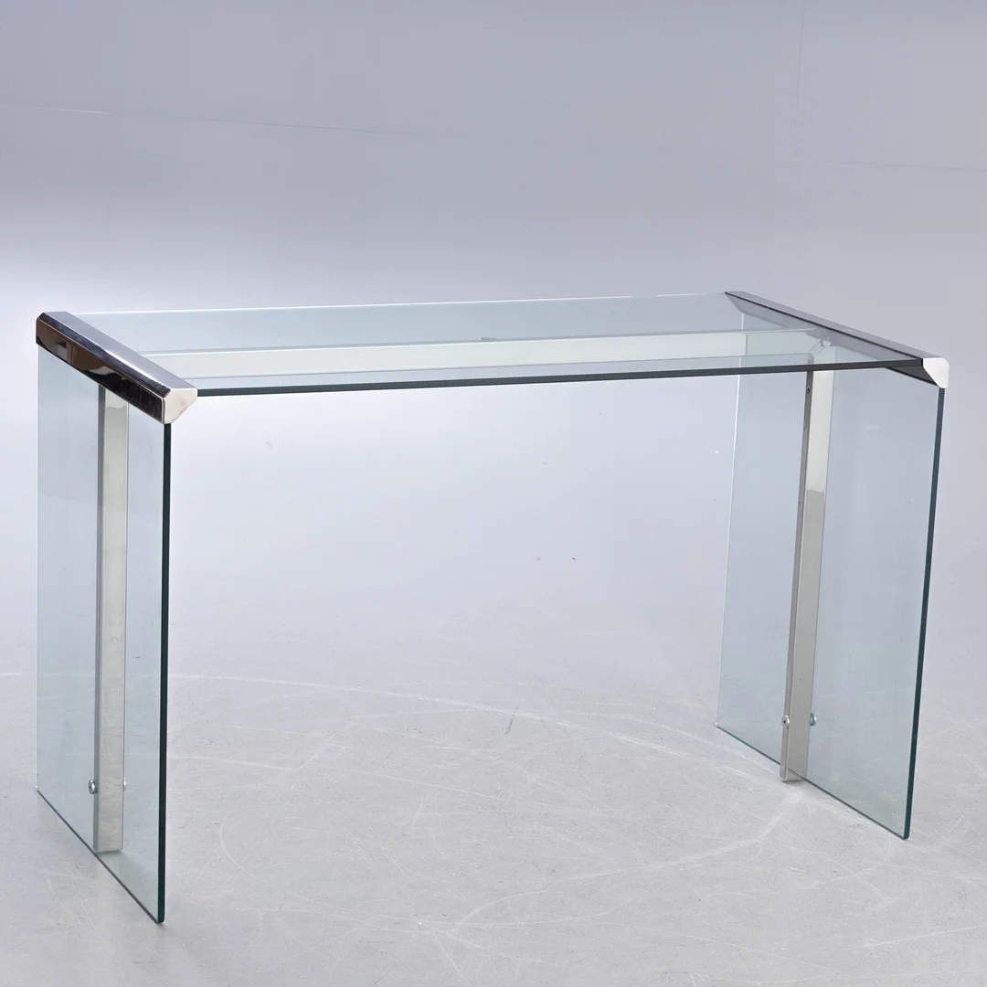 G&R DESIGN. Galotti & Radice. Glasschreibtisch / Schreibtisch Serie 'President'. — Desks — Stockholms Auktionsverk Hamburg