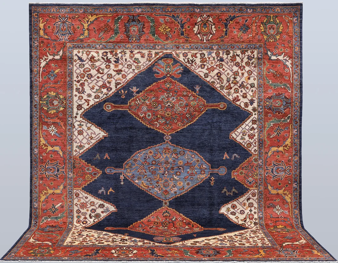 MATTA. Zigler - Heriz design, 298 x 247 cm. — Oriental Carpets & Textiles — Södermanlands Auktionsverk