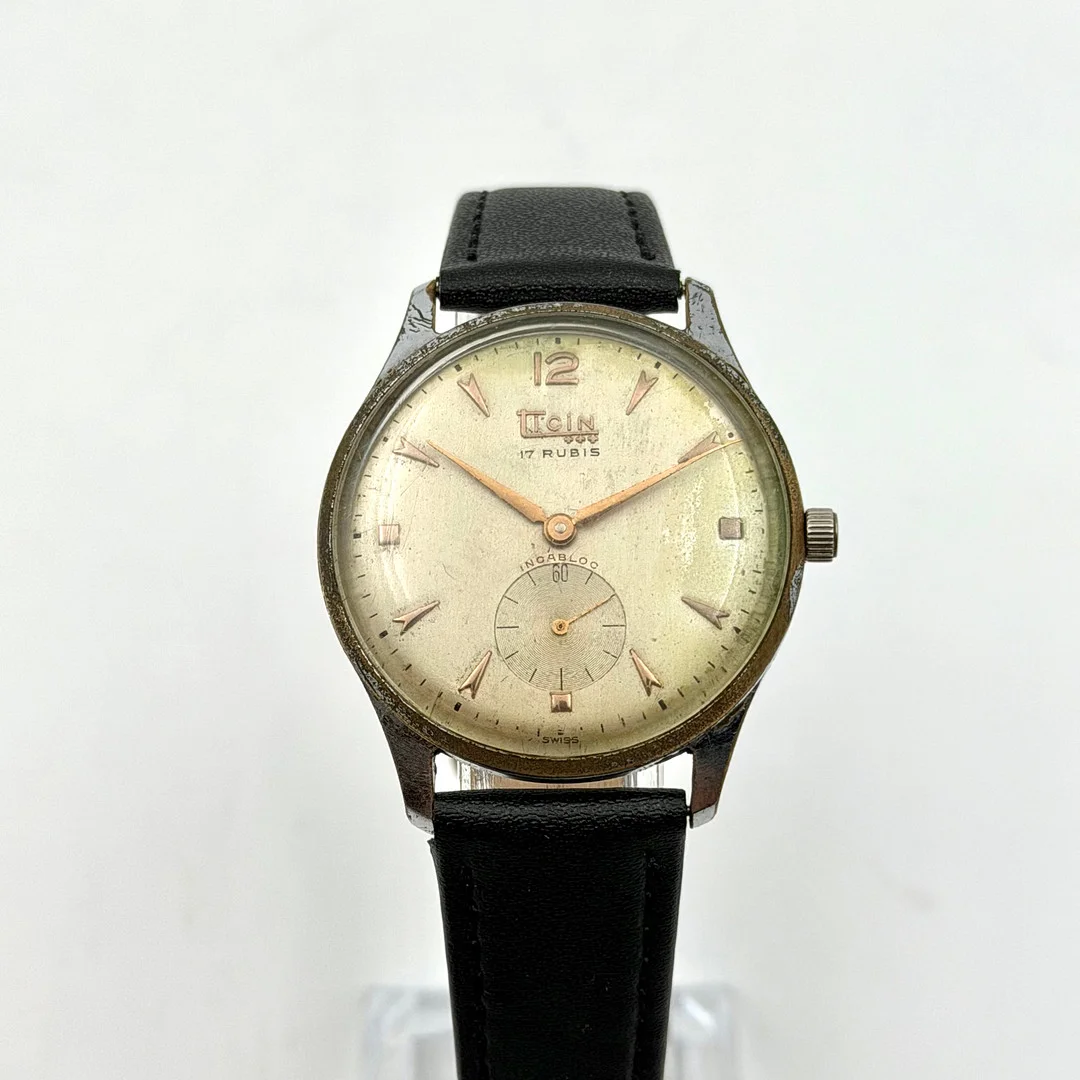 TICIN, armbandsur, 1950/60-tal, manuell, stål. — Wristwatches — Skandia Auktion