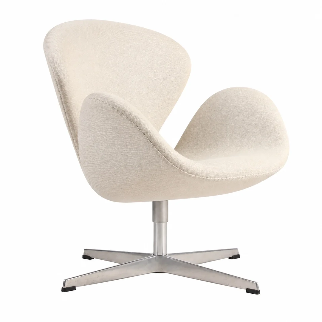 Arne Jacobsen. 'Swan' light Hallingdal, model 3320, Brown label — Furniture/Lounge chairs — Lauritz