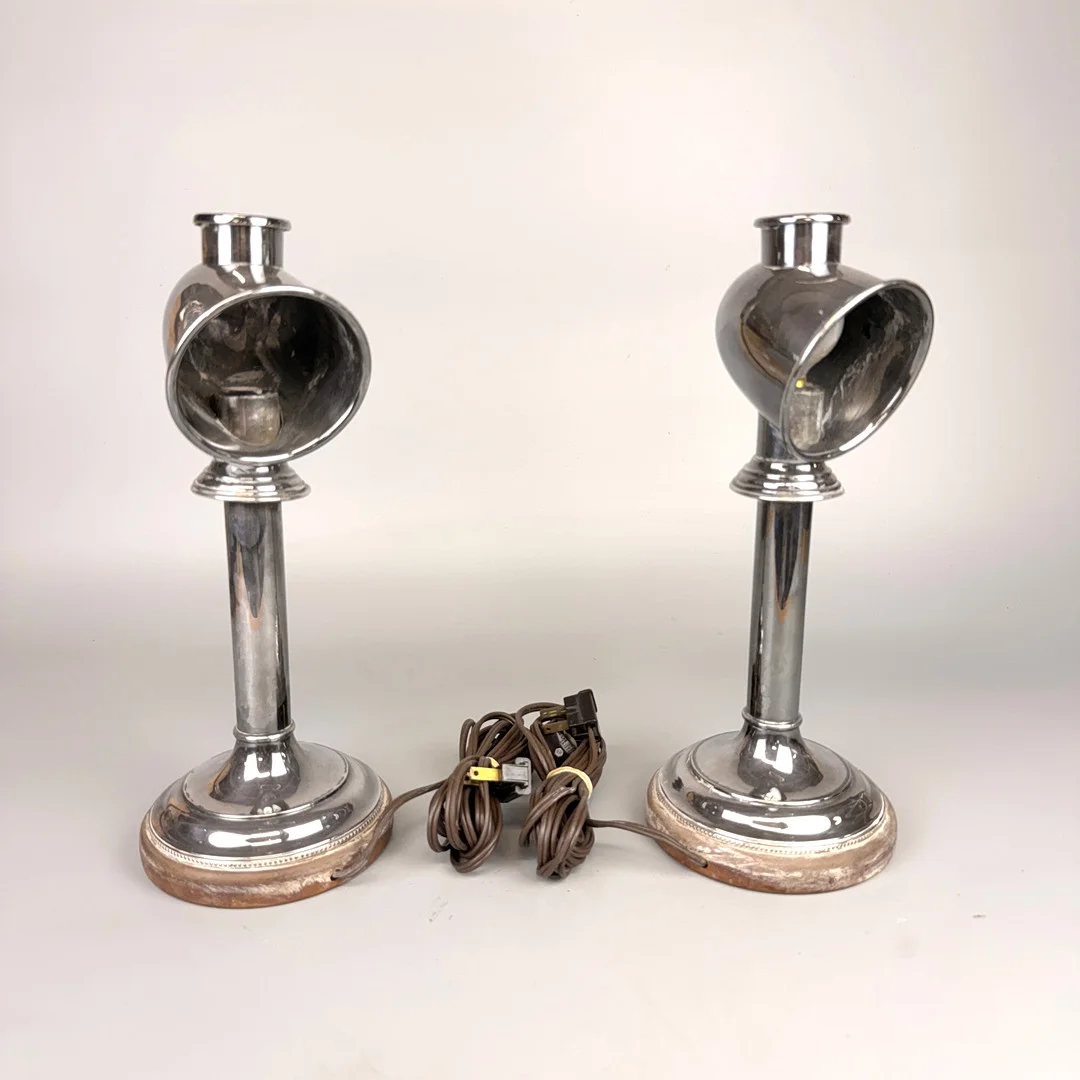 SILVER PLATED LAMPS. — Silver plated — Chalkwell Auctions