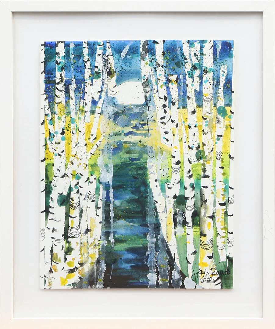 LOTTA RAUTO. AKVARELL, signerad, 2020. — Paintings — Kalmar Auktionsverk