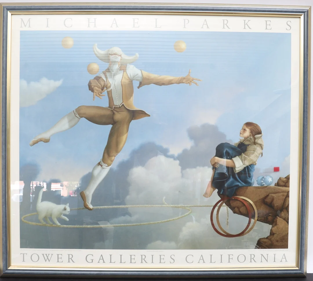 PLANSCH, efter Michael parkes, 1988. — Other — Falun Auktionsbyrå