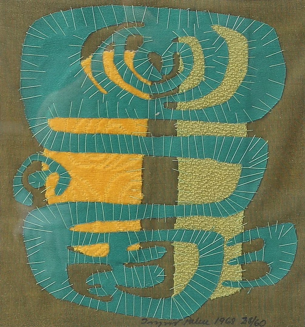 INGRID PALM. textil, signerad, daterad, numrerad 23/60. — Other — Gomér & Andersson Linköping