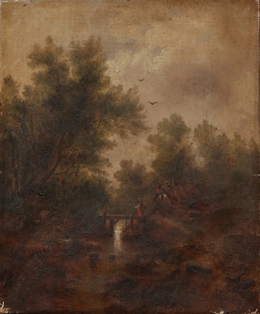 PROBABLY GERMAN SCHOOL, 19TH CENTURY. Rural view. — Paintings — Balclis