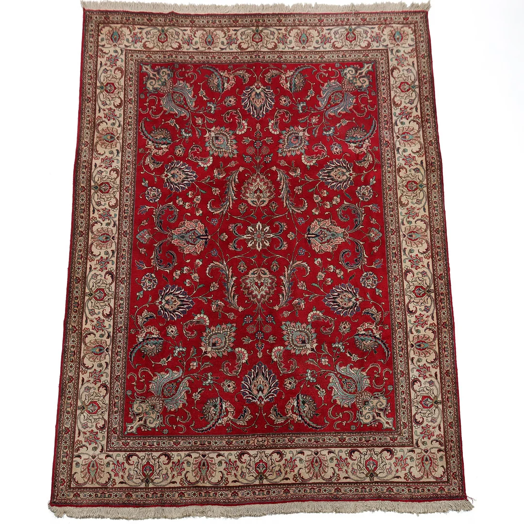 MATTA, handknuten, Tabriz, 390 x 298 cm. — Carpets — Halmstads Auktionskammare
