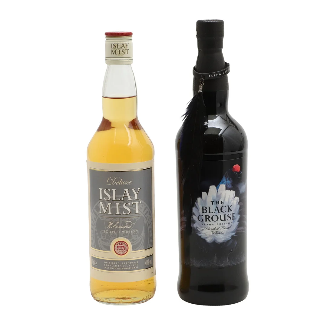 WHISKY: THE BLACK GROUSE ALPHA EDITION, & DELUXE ISLAY MIST. — Wine, Port & Spirits — Lawrences Auctioneers