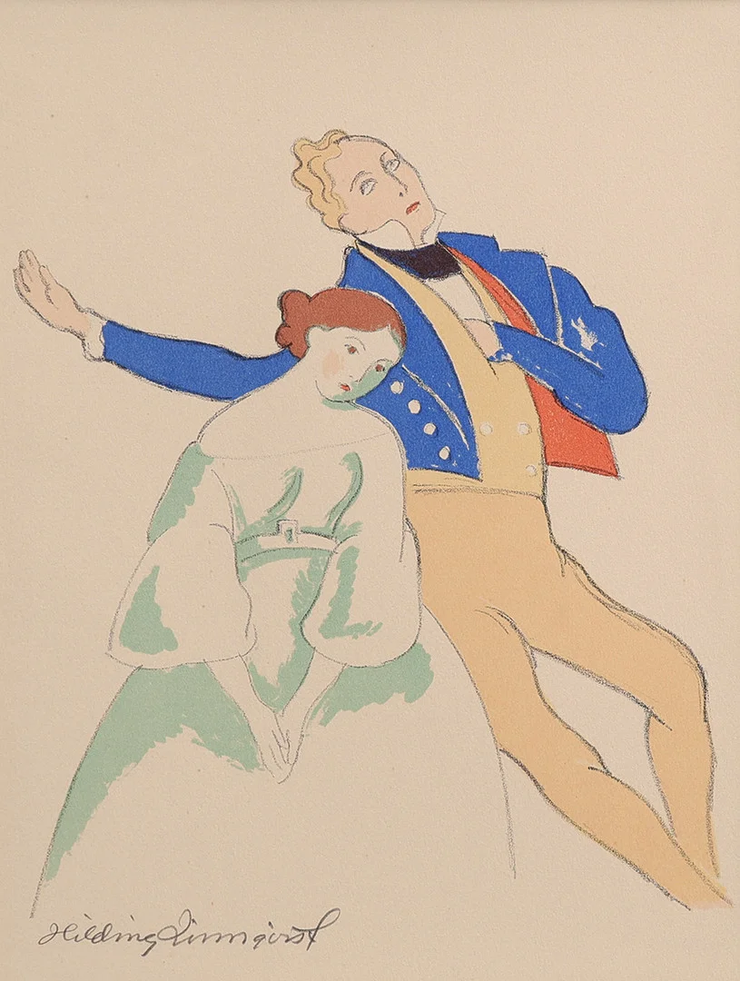 HILDING LINNQVIST. LITOGRAFI, UR "GÖSTA BERLINGS SAGA", BIBLIOFILUPPLAGA, ALBERT BONNIERS FÖRLAG 1959, SIGNERAD. — Engravings & Prints — Crafoord Auktioner Lund