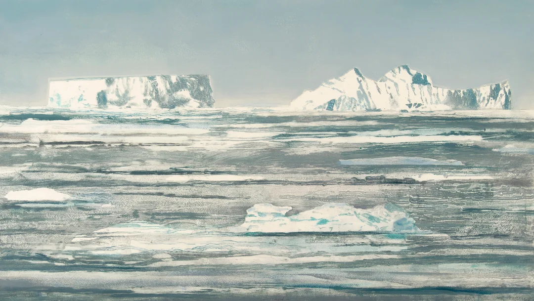 Mæhlum, Ellen Karin — "Isfjord" — Kunst/Grafikk — Blomqvist