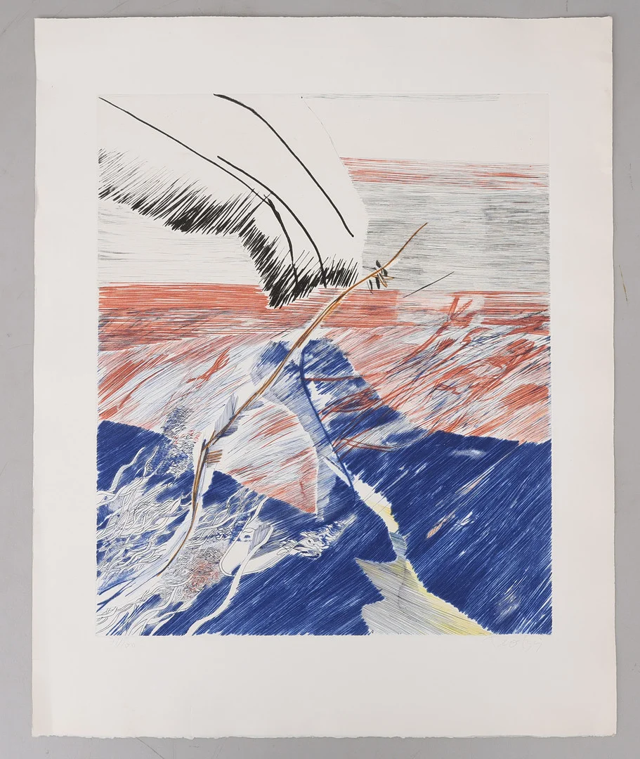 ULF TROTZIG. ETSNING, SIGNERAD OCH NUMRERAD 71/100. — Engravings & Prints — Crafoord Auktioner Lund