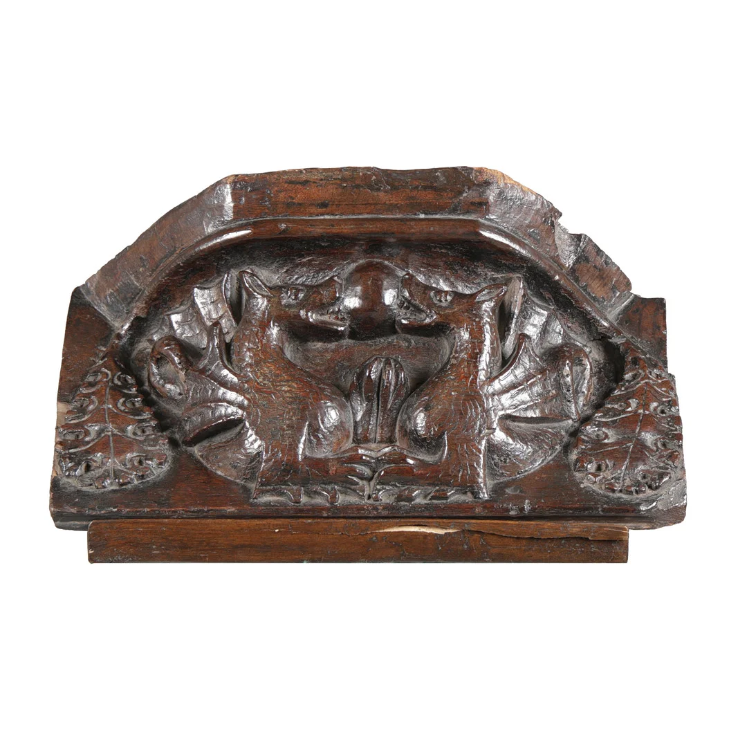 A FABULOUS 16TH CENTURY CARVED OAK MISERICORD. — Other — Bishop & Miller