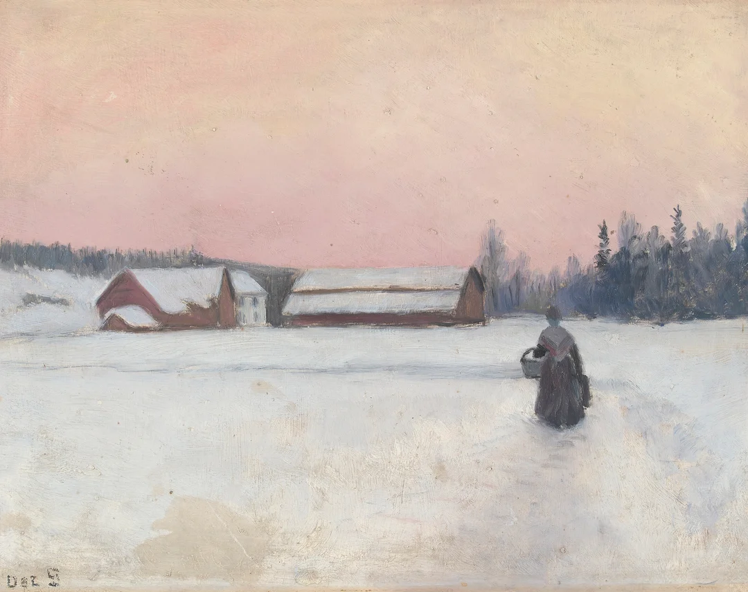 Grønmyra, Oscar — På hjemvei — Kunst/Maleri — Blomqvist