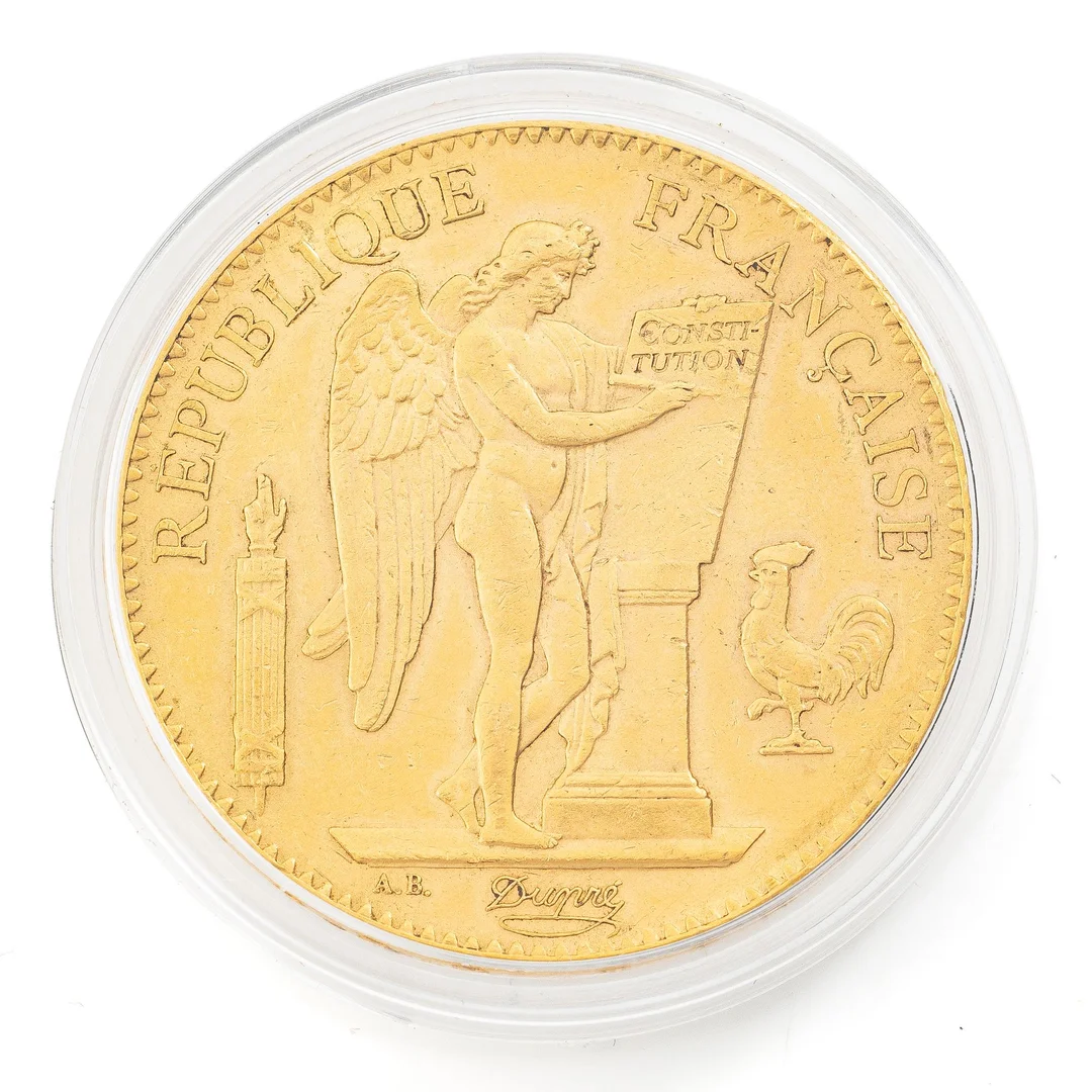 Guldmynt Frankrike, 100 franc, 1886. — Militaria/Mynt — Bukowskis