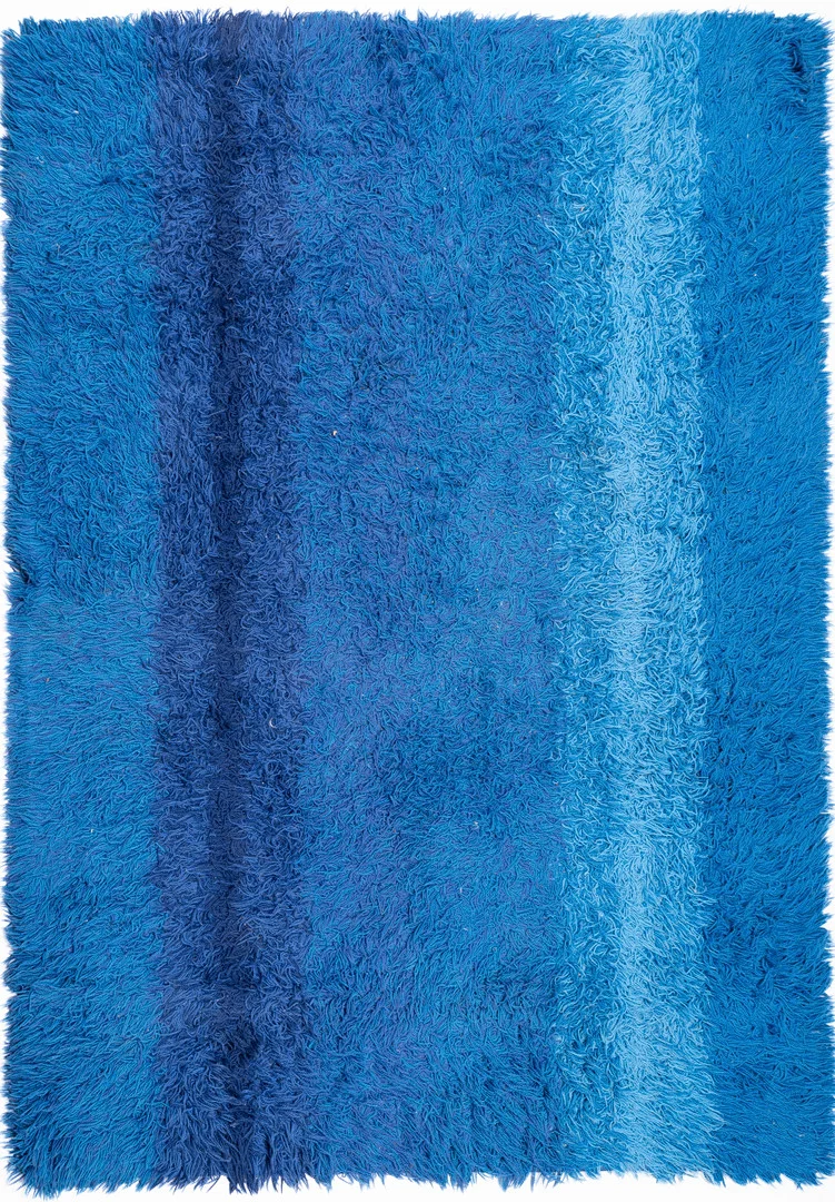 MATTA, rya, blå, 1960/70-tal. (140 × 192 cm). — Carpets — Norrlands Auktionsverk