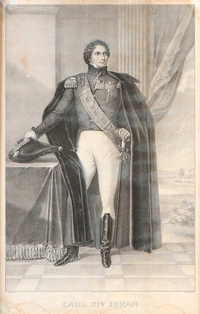 Litografi. Porträtt av Karl XIV Johan. — Engravings & Prints — Skånes Auktionsverk